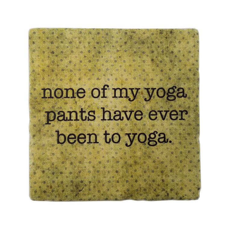 Paisley and Parsley Coaster - None of my yoga pants have ever been.