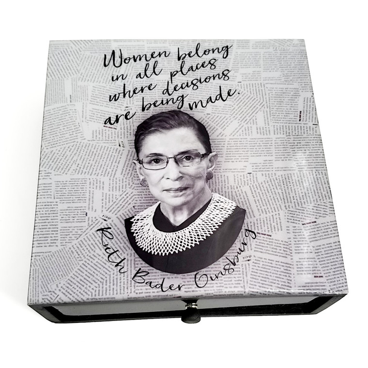 Boutique Box- RBG Quote- Women Belong In All Places