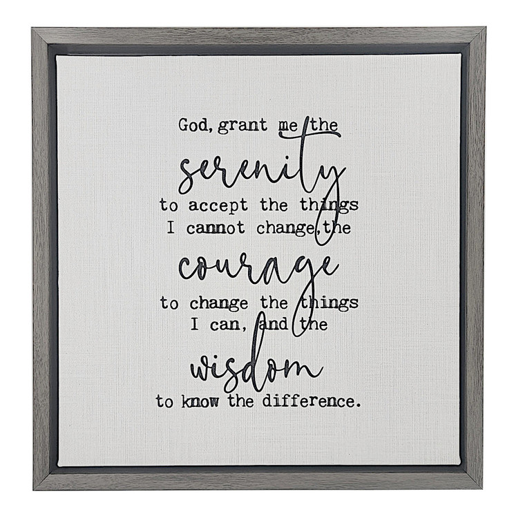 Serenety Prayer Framed Canvas