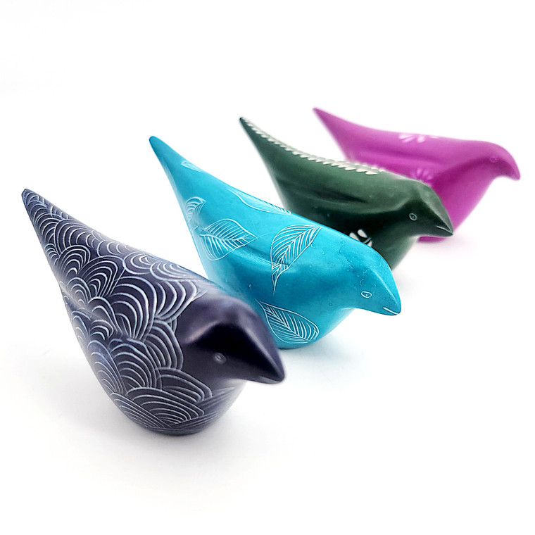 Soapstone Calming Birds