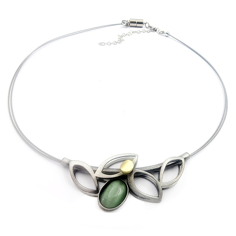 Christophe Poly Olive Branch Necklace