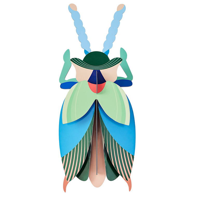 Emerald Beetle 3-D Wall Art