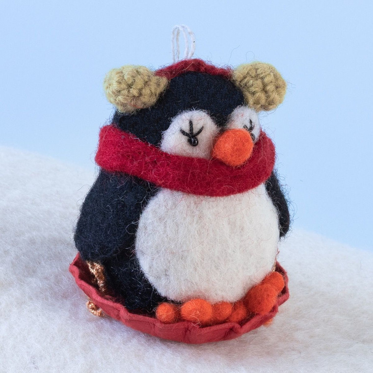 Felt Ornament - Polly Penguin