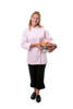 This chef coat is perfectly fitted for a woman