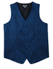 Navy paisley vest
