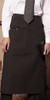 Full bistro apron is reversible to keep that clean look!