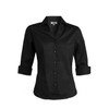 V-Neck Tailored Stretch Broadcloth Blouse