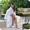 Luxurious bath robe for resort rooms