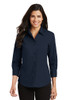 Port Authority 3/4 Sleeve Fitted Blouse