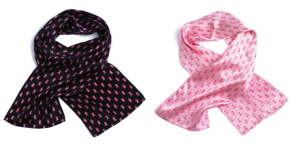 Pink Ribbon Ties and Scarves