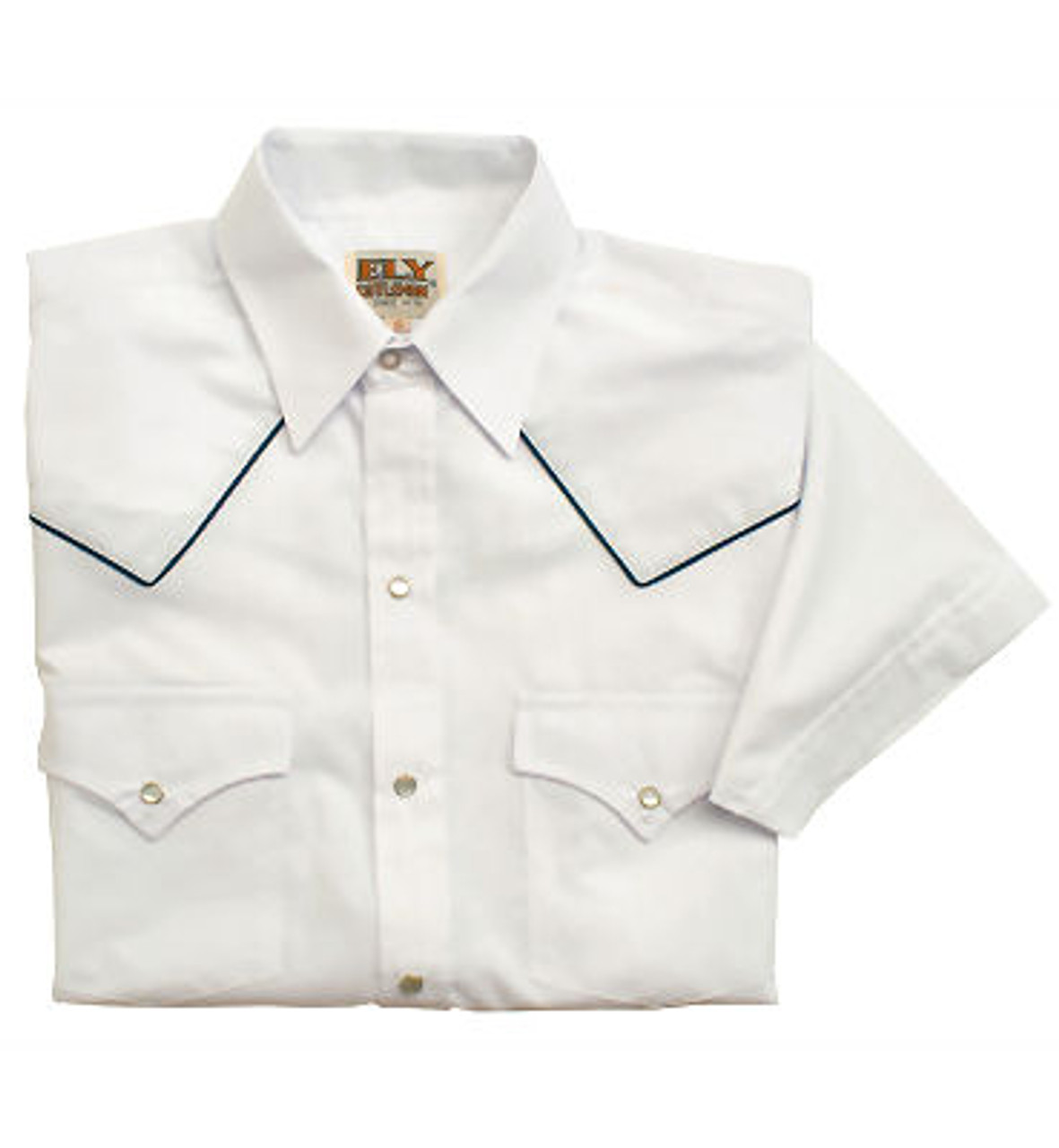 Piped western yoke short sleeved shirt for your steakhouse servers!