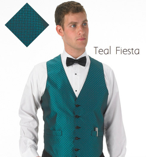 Teal Fiesta Vest | Casino Uniforms 