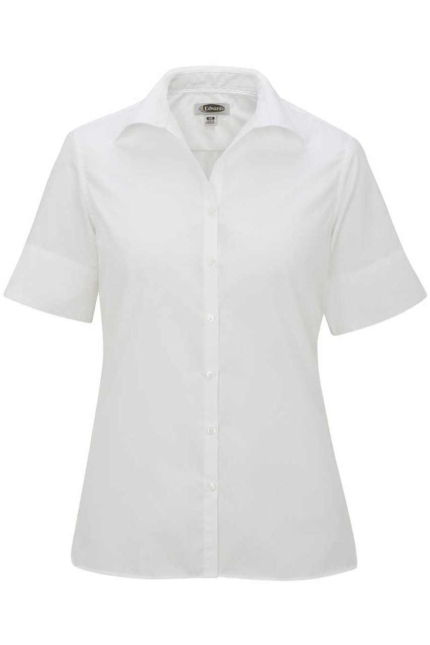 Women's Open Neck Short Sleeve Blouse