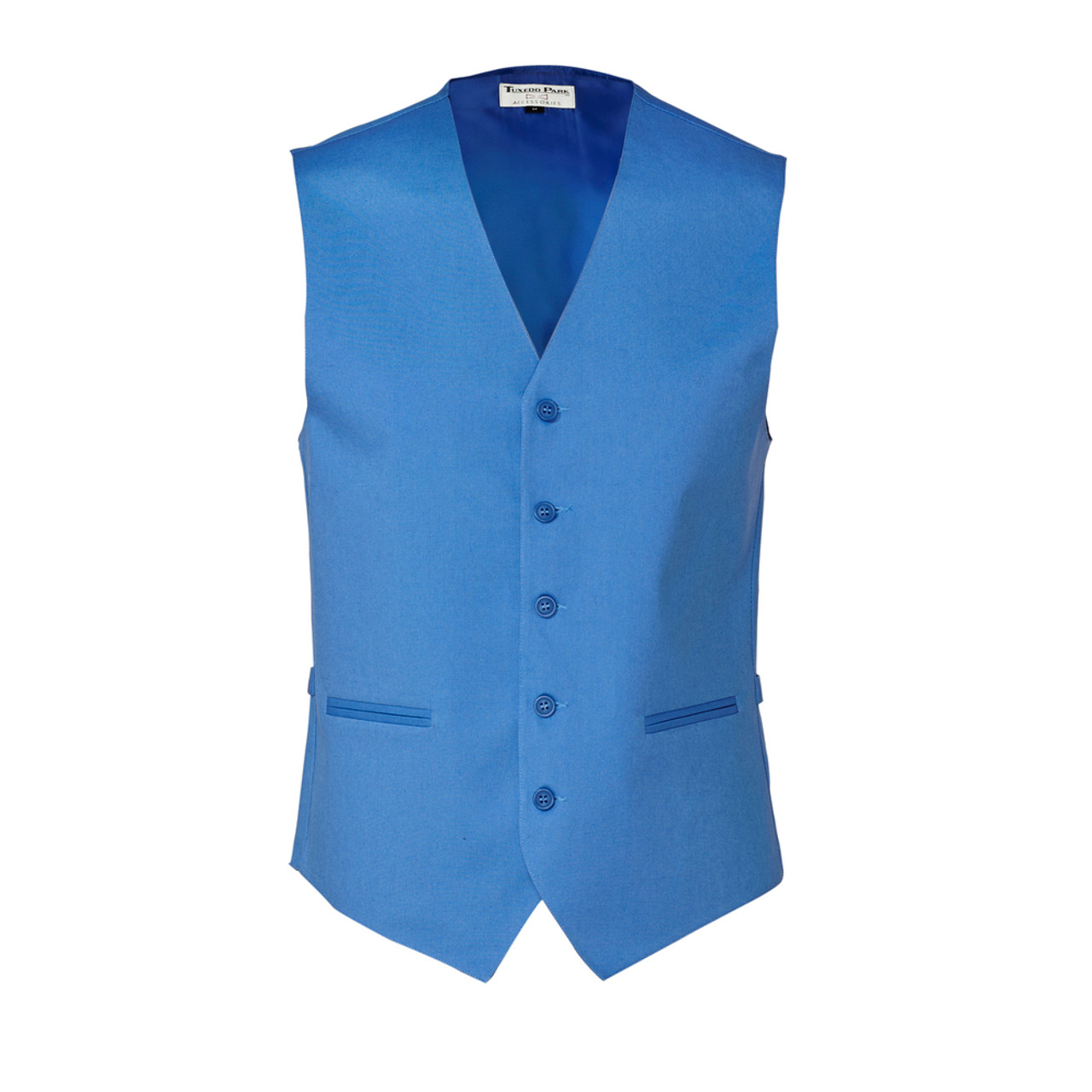 Beautiful blue linen uniform vest.