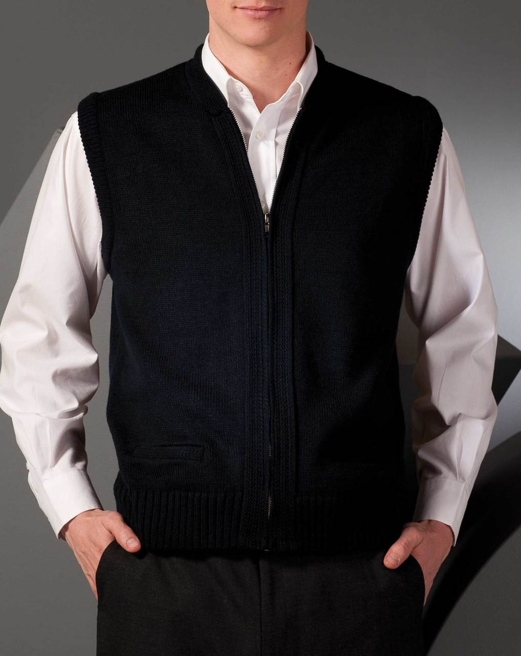 Heavyweight Staff Sweater Vest | Full Zip | WaitStuff Uniforms