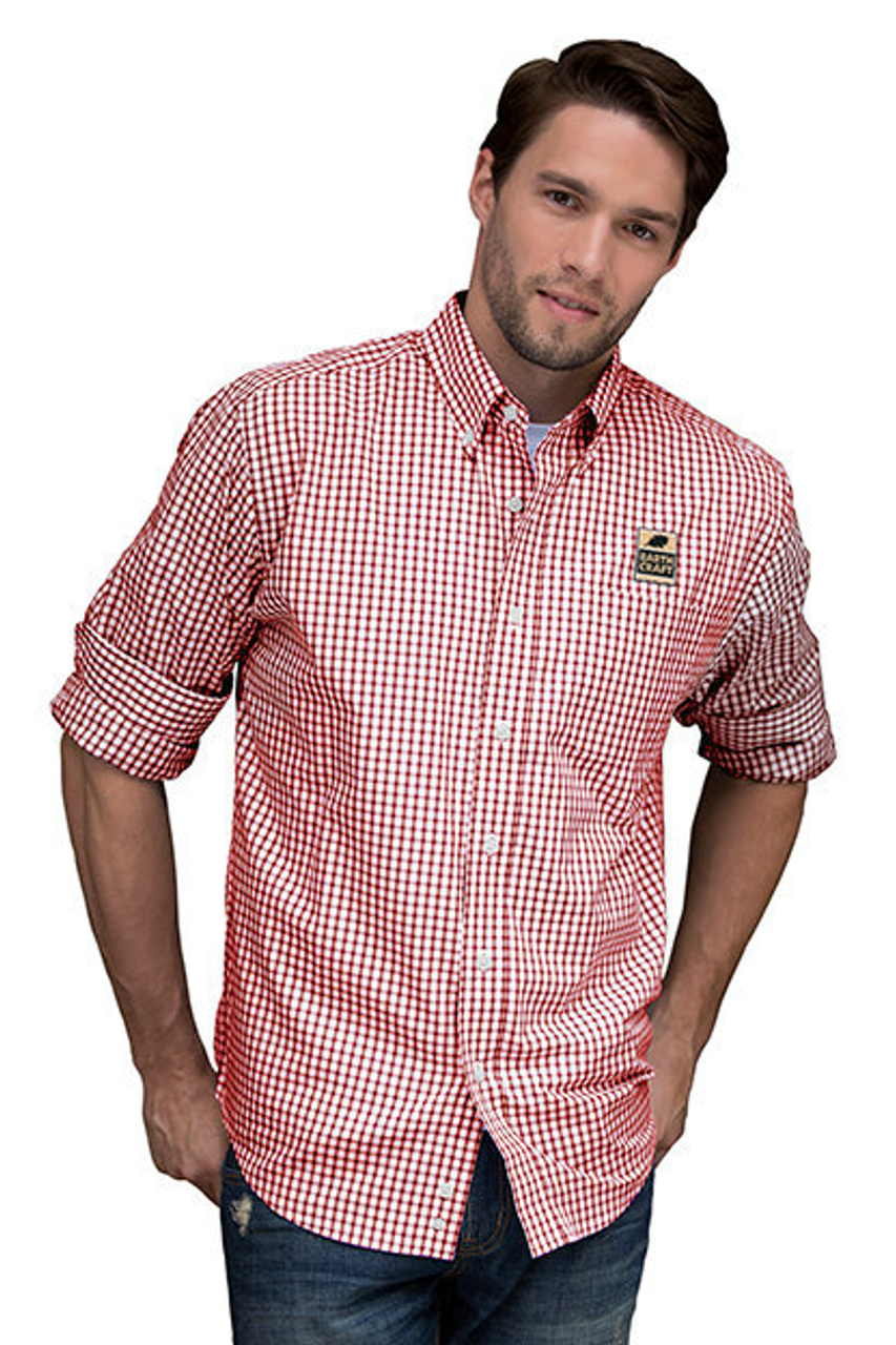 Gingham Check Uniform Shirt for Men and Women