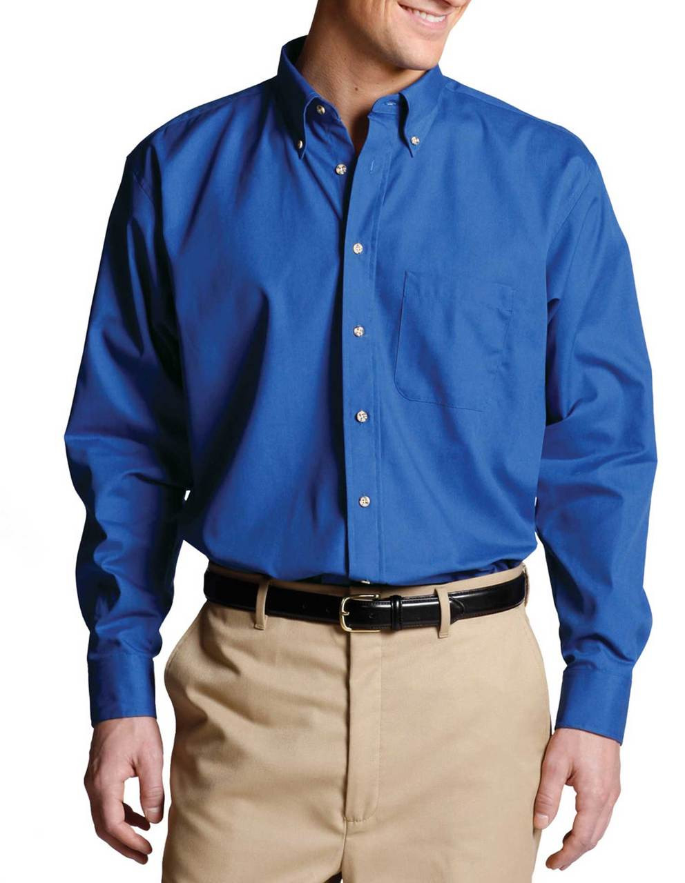 Boston Proper Men's Shirt - Blue - L