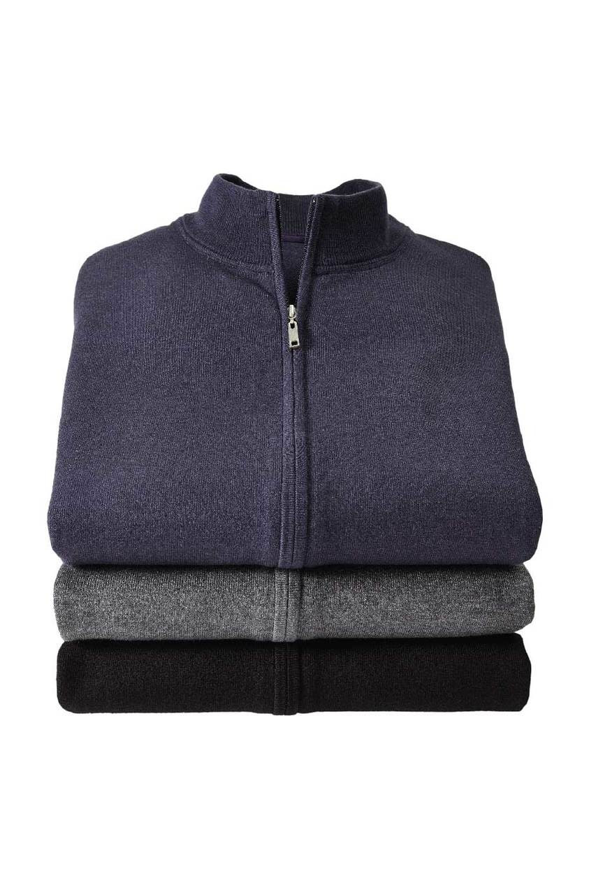 Men's Full Zip Fleece Sweater Jacket Glacier Conservancy