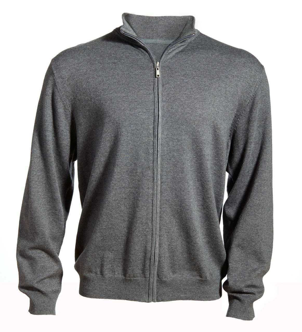 men's full zip cardigan sweater