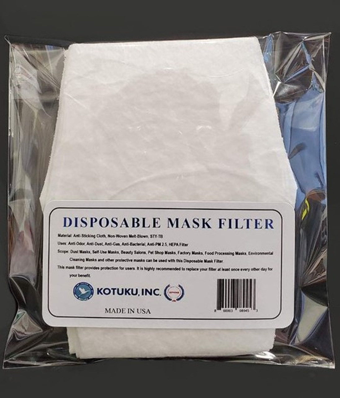 Disposable Mask Filter