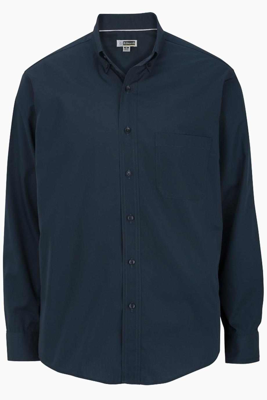 Men's Long Sleeve Poplin Shirt