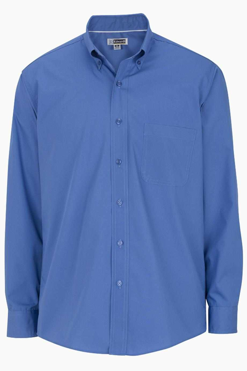 Men's Long Sleeve Poplin Shirt