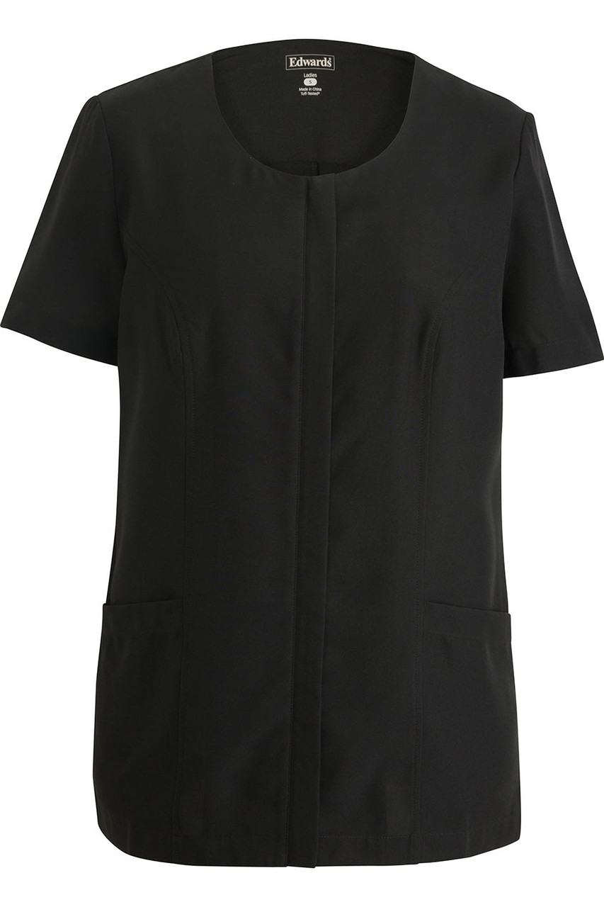 ESSENTIAL SOFT-STRETCH FULL-ZIP TUNIC