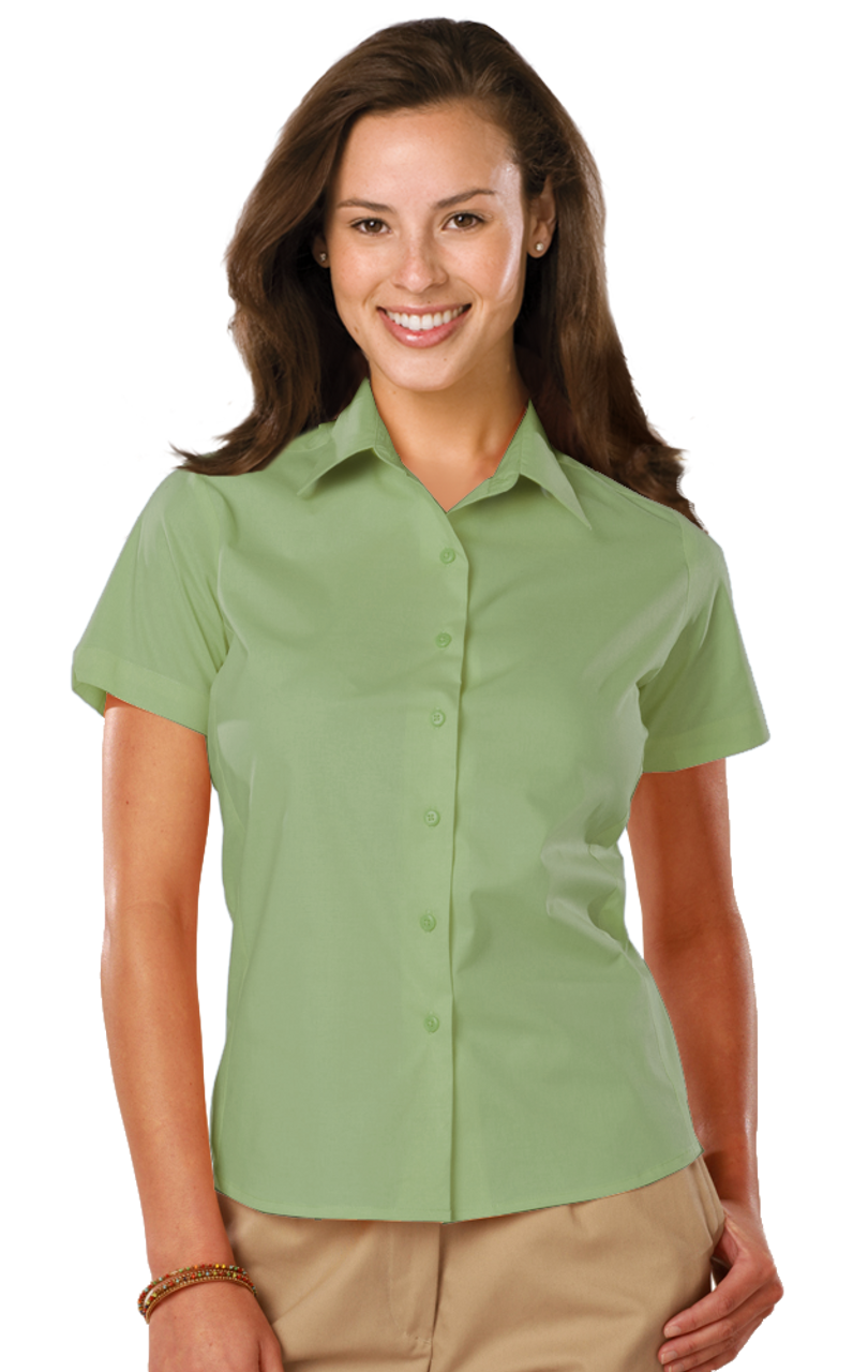 Ladies Short Sleeve Stretch Work Shirt