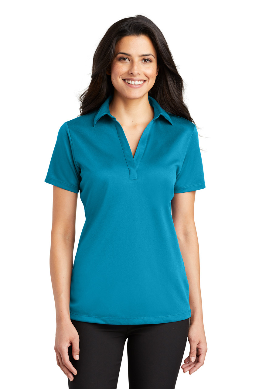 Ladies silk hot sale touch performance polo