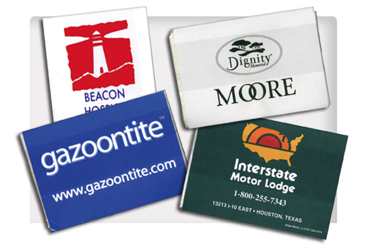 Advertise your business on these tissue packets!
