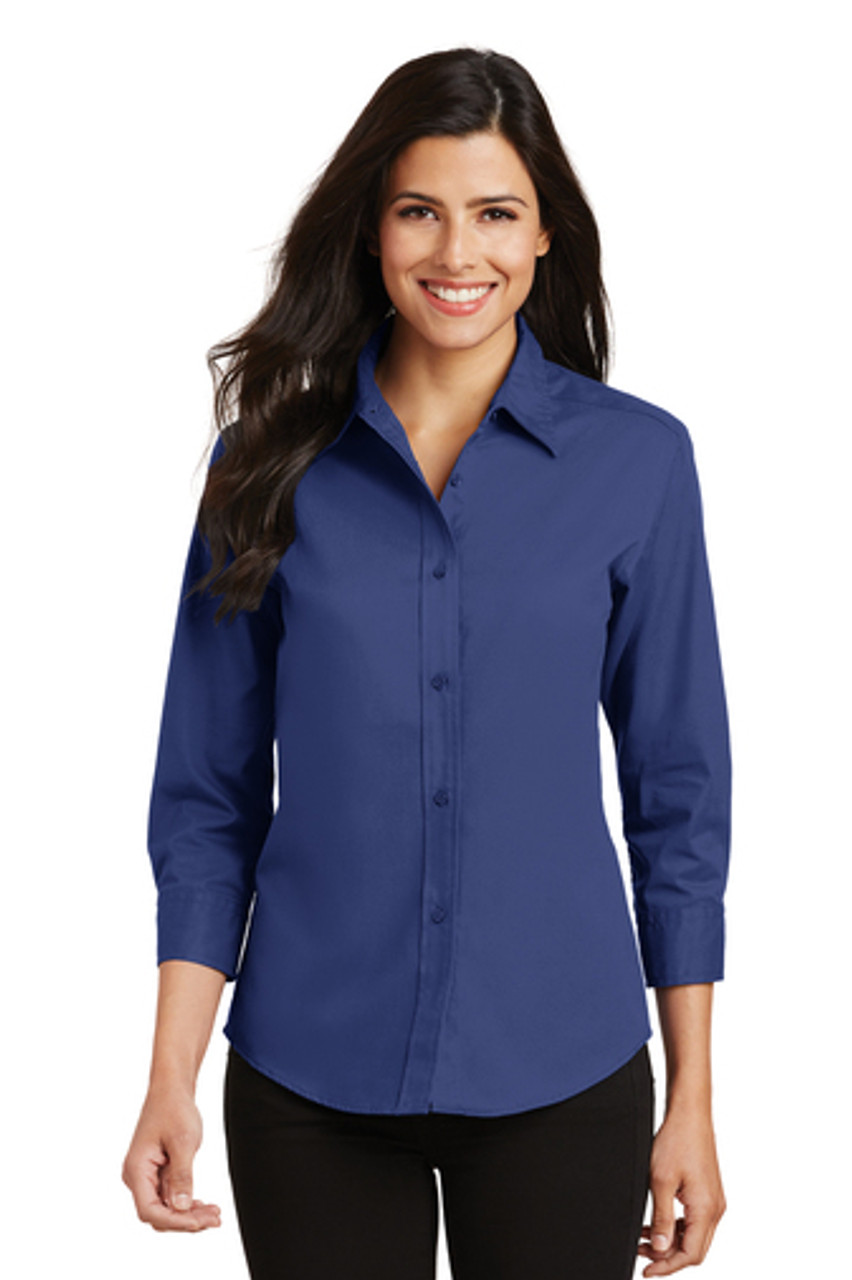 Port Authority 3/4 Sleeve Fitted Blouse