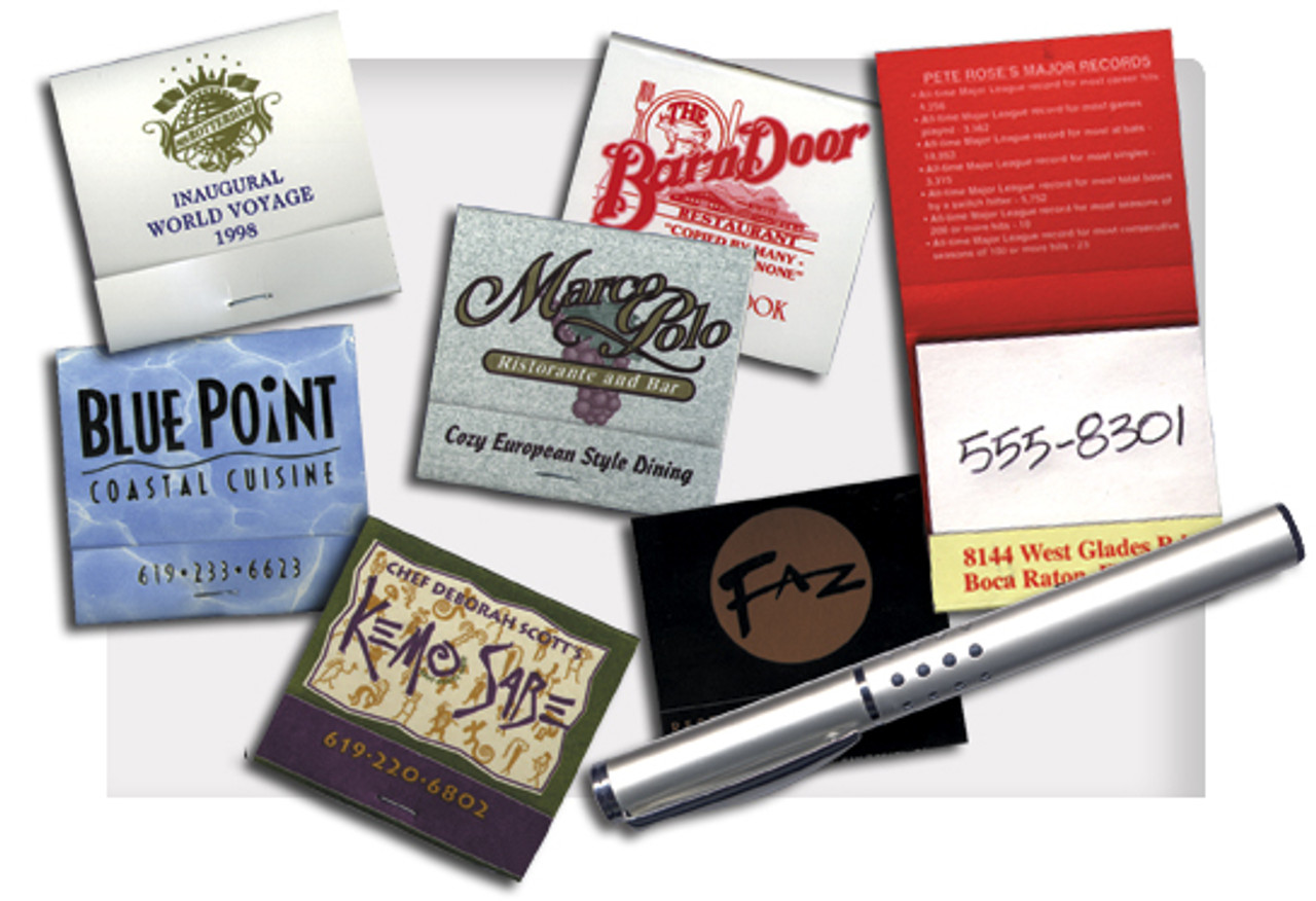 Add your logo to these scratch books for advertisement