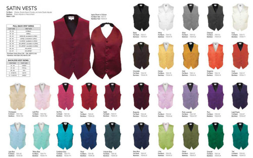 Full Backed satin vest Full Backed satin vest