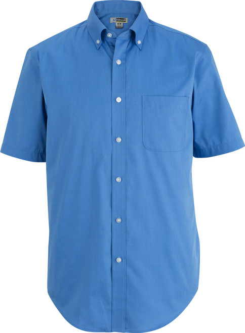 Calgary Mens Short Sleeve Royal Oxford Shirt - Uniforms Canada