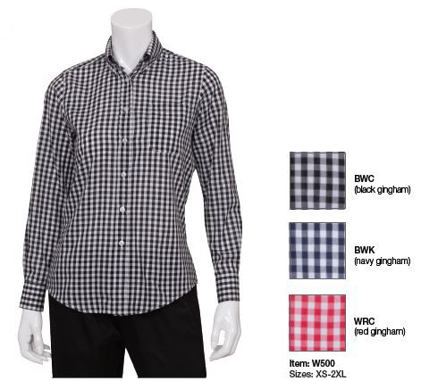 gingham checkered waiter