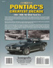 Pontiac's Greatest Decade 1959 - 1969: The Wide Track Era An Illustrated History (9781583881637)  - back