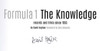 Formula 1: The Knowledge (Signed by Author) (9780993532900) - sign