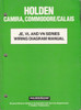 Holden Camira, Commodore, Calais JE VL VN Series Wiring Diagram Manua