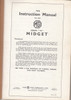 Genuine Instruction manual for the MG Midget series TC - AKD 663