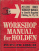 Holden Workshop Manual FE FC FB Models 1956-1961