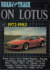 Road & Track On Lotus 1972-1983 Road Tests (9780946489039)