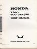 Honda Z360 / 600 Coupe Shop Manual (Honda Motor Company 1973) (HZ360C600SM)