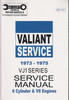 Chrysler / Valiant VJ (J) VJ1 Series 1973 - 1975 Workshop Manual (Book 1 EP-VJ1) (9781876257118)