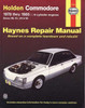 Holden Commodore VB, VC, VH &amp; VK 6 Cylinder 1978 - 1985 Workshop Manual