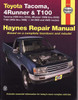 Toyota Tacoma, 4Runner &amp; T100 1993 - 2004 Workshop Manual