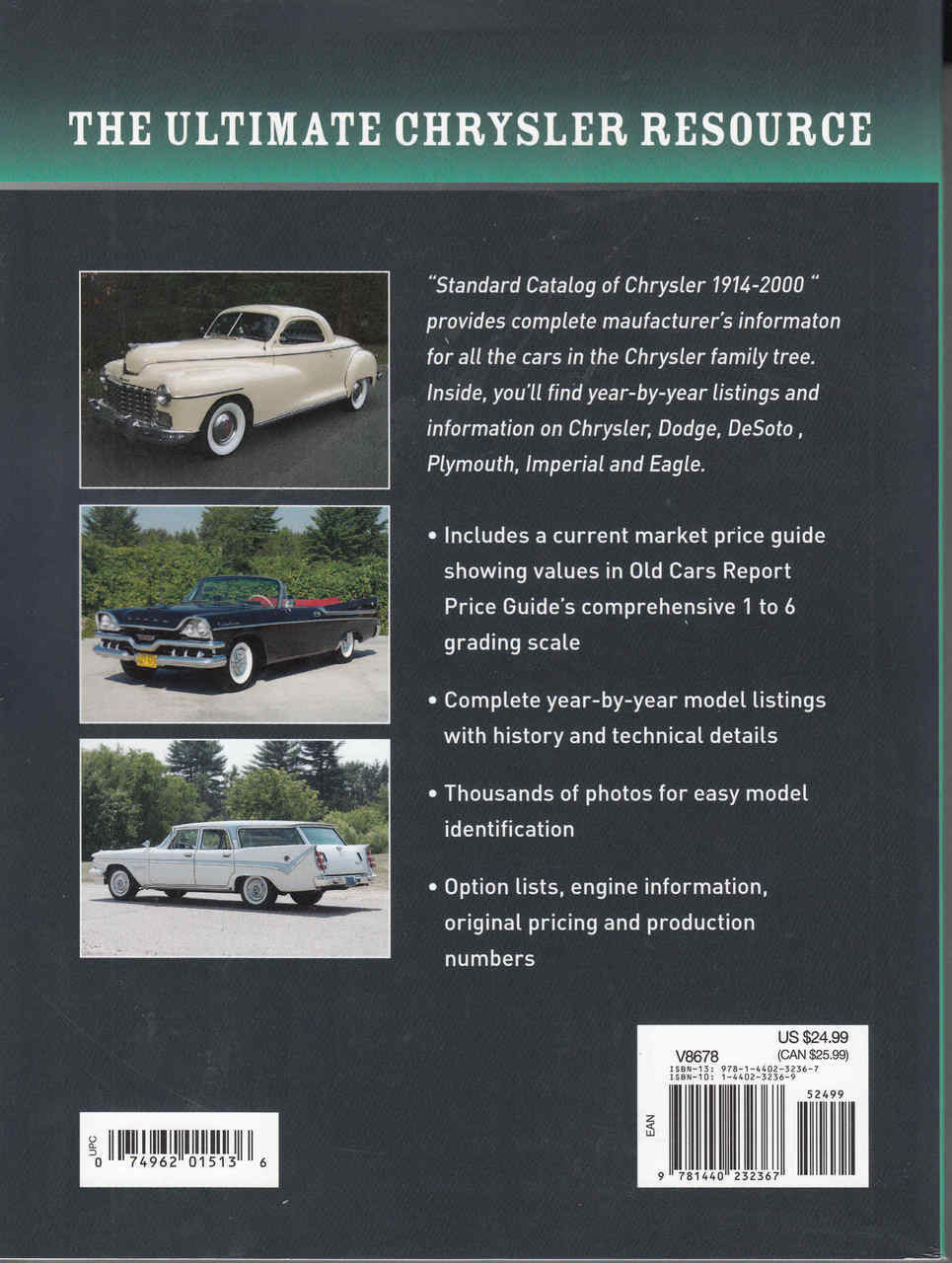 Standard Catalog Of Chrysler 1914 2000