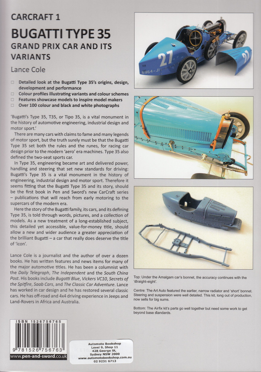 CarCraft Ser. 2019, Trade Paperback for sale online Bugatti T and Its Variants Type 35 Grand Prix Car and Its Variants by Lance Cole