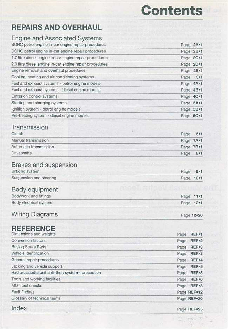 Holden Vectra Js Ii Workshop Manual Holden Vectra Js Ii Workshop Manual