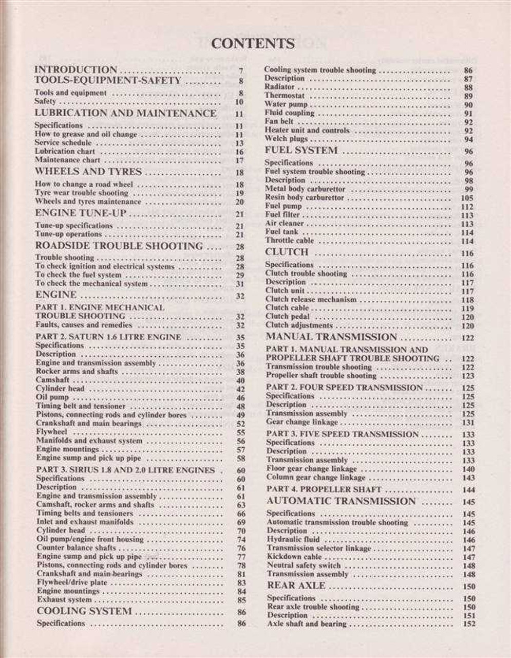 Mitsubishi Express L300 1980 - 1986 Workshop Manual