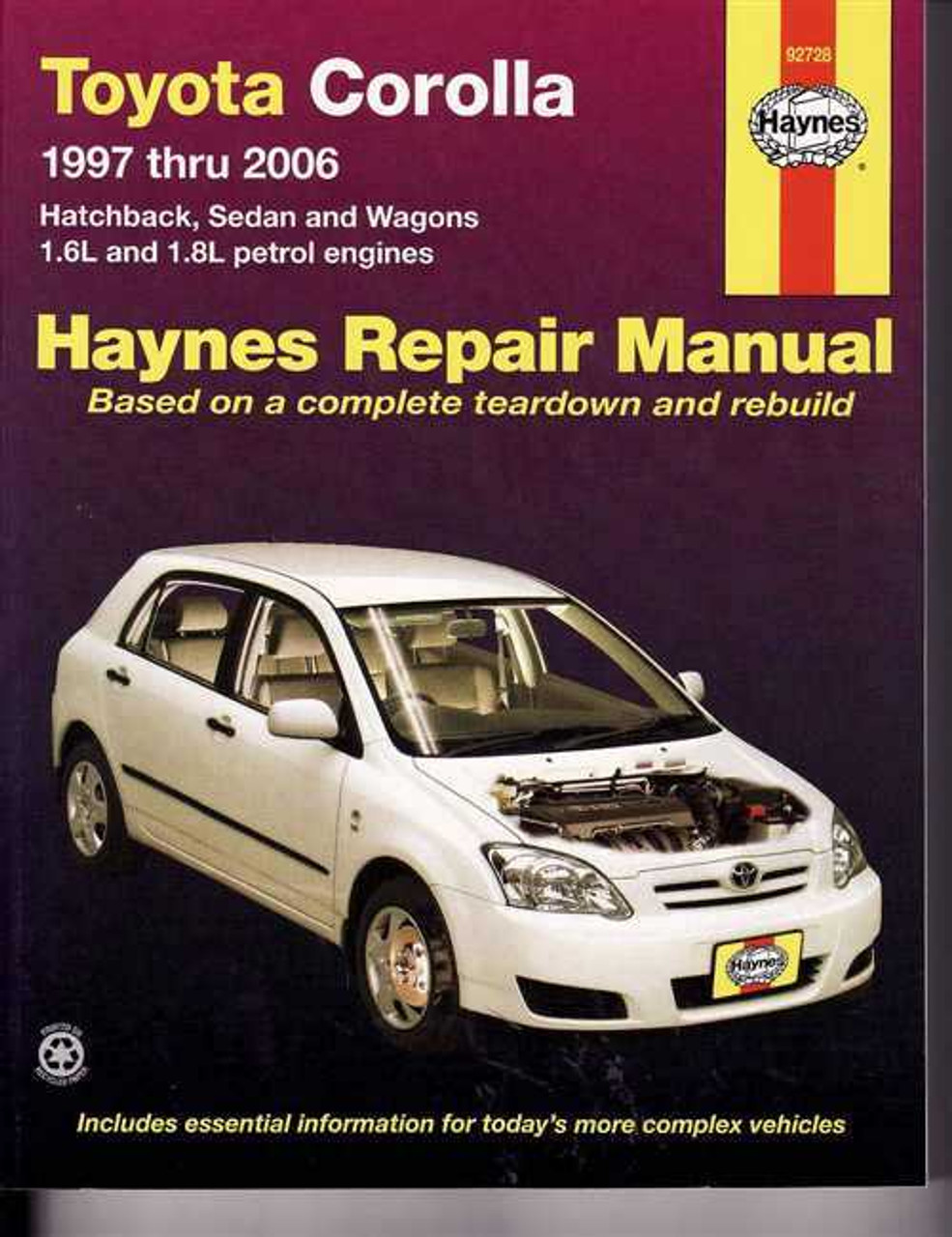 1997 toyota corolla parts manual